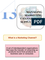 Managing Marketing Channels and Supply Chains: Hapter