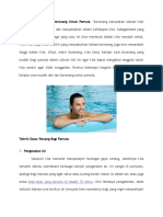 Cara Mudah Dan Tips Berenang Untuk Pemula