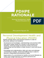 PDHPE Rationale