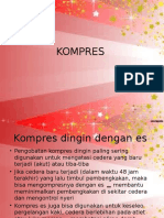 Kompres dingin dan hangat untuk cedera