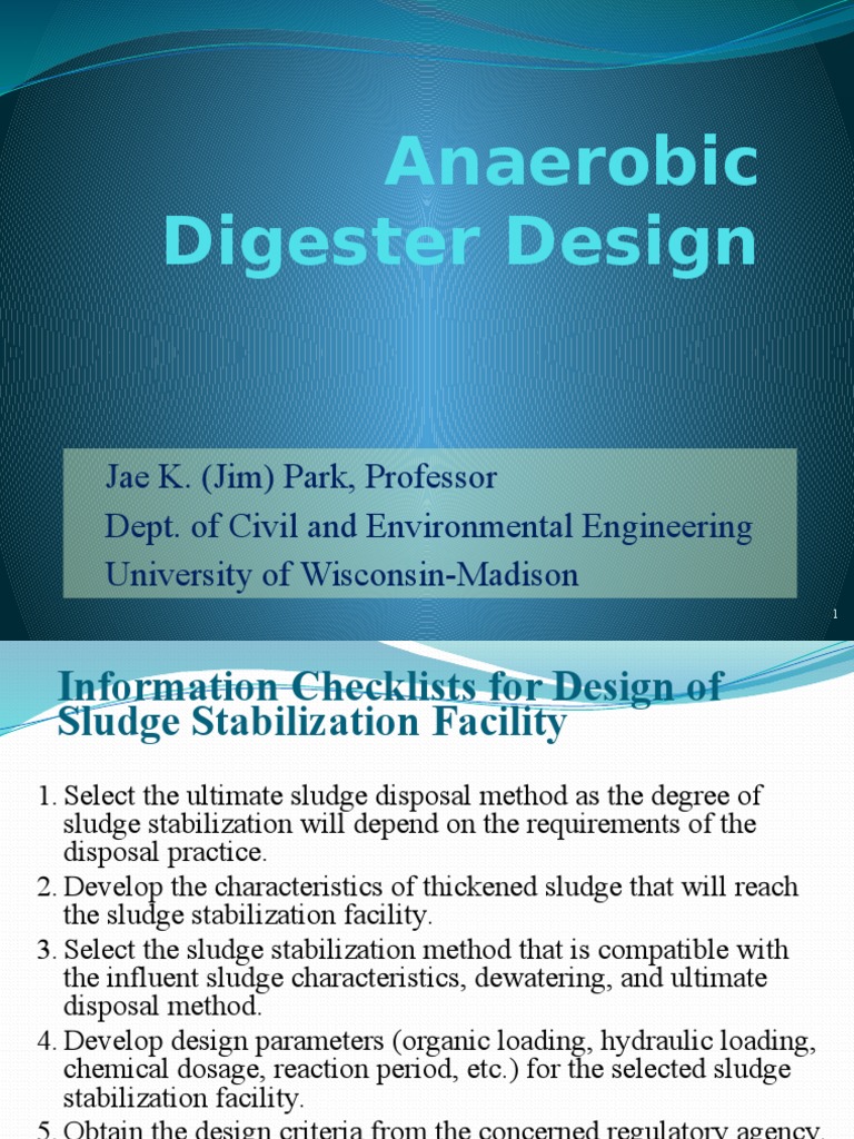 Anaerobic Digester Design Guide | PDF | Anaerobic Digestion | Thermal ...