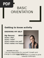 Basic Orientation