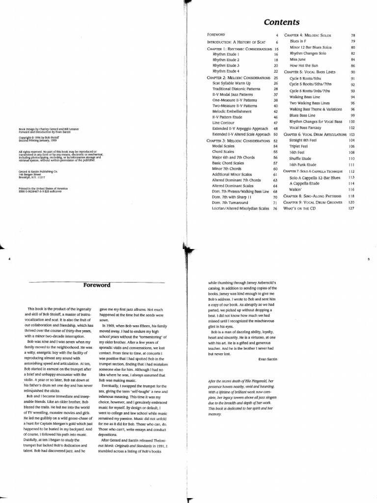 Scat! Vocal Improvisaddtion Techniques Bob Stoloff PDF