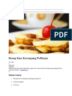 Resep Kue Keranjang Pofferjes