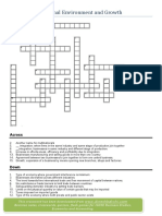 Crossword on business growth
