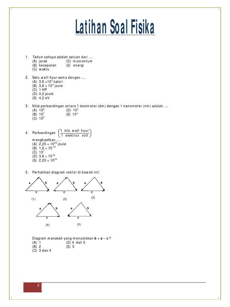 Soal Sbmptn Fisika Tkd Saintek Dan Pembahasan