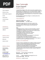 Project Engineer CV Template