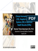 Clinical Information Systems (Cis), Hospital Information Systems (His) & Electronic Health Records (Ehrs)