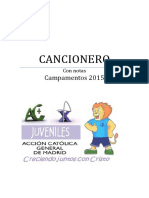 Cancionero Con Notas 2015