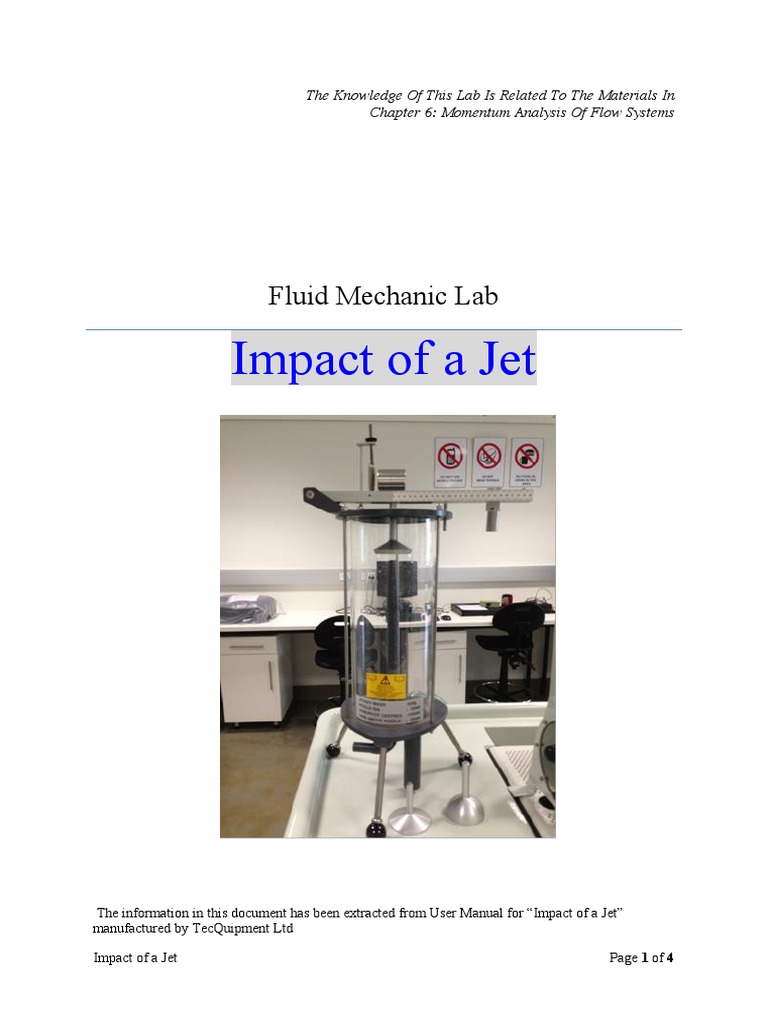 Measuring Jet Impact on Various Plates | PDF | Jet Engine | Nozzle