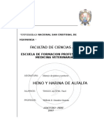 Informe - HARINA de ALFALFA - Yonel Tinoco Alvites