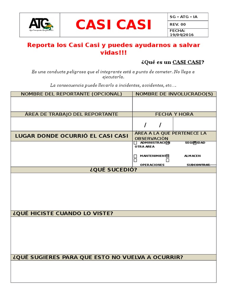 SG - ATG - IA - F001 - Formato Casi Casi | PDF | Negocios | Ciencias ...