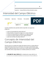 Intensidad Del Campo Eléctrico