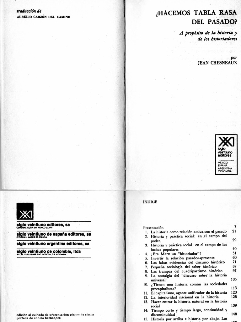 Jean Chesneaux, La Inserción de La Historia en El Espacio: La ...