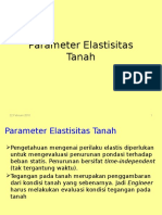 Parameter Elastisitas Tanah