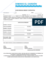 Autorización para Personal Obrero y Contratistas