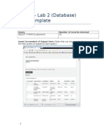 CSIS 100 - Lab 2 (Database) Answer Template: Query Number of Records Returned