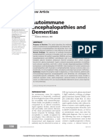 Autoimmune Encephalopathies and Dementias Continuum 2016