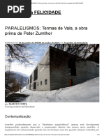 PARALELISMOS_ Termas de Vals, A Obra Prima de Peter Zumthor _ Arquitetos Da FELICIDADE