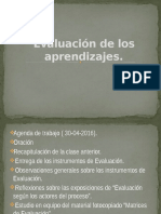 Agenda de Evaluación de Los Aprendizajes 6.