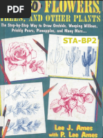 Draw 50 Flowers Trees And Other Plants - 