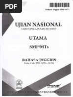 Download Soal UN SMP 2014-2015 Bahasa Inggris by Titiek Hidayati SN311850497 doc pdf