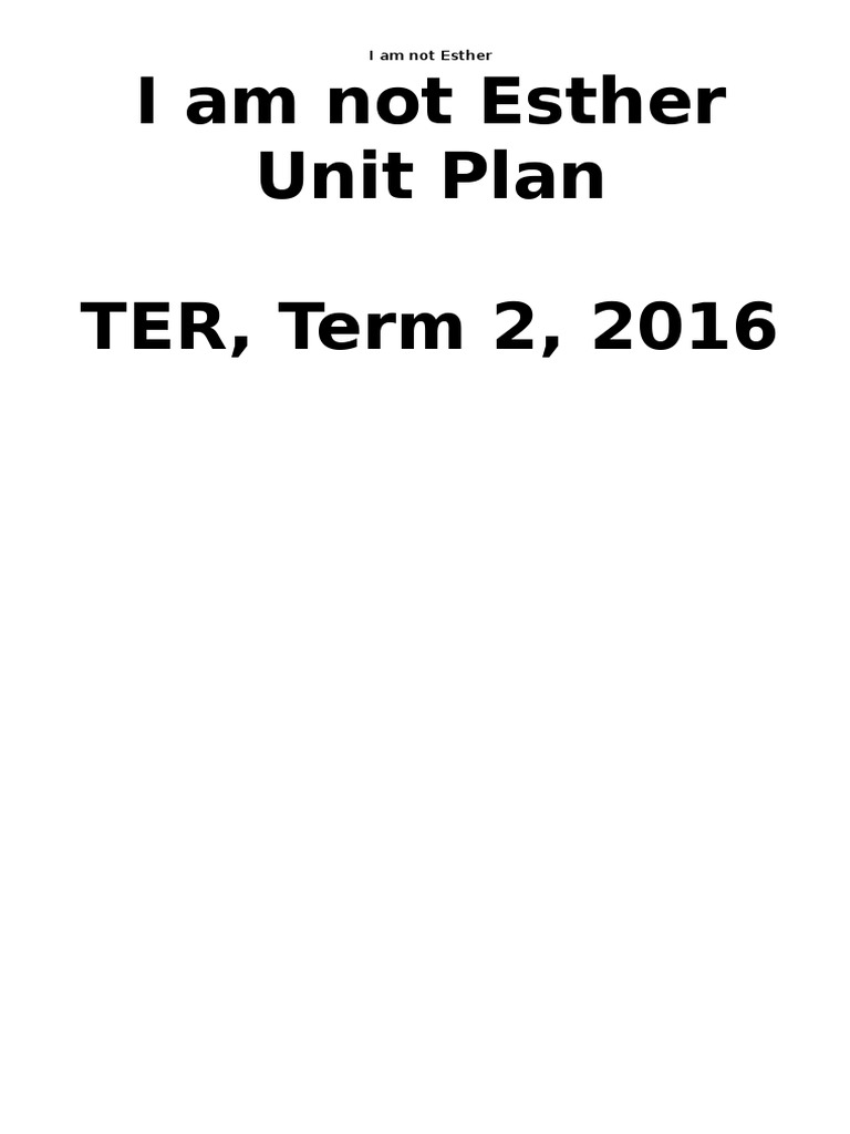 I am not esther essay 47123 08 image