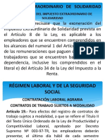 Regimen Laboral Exposicion Adicional