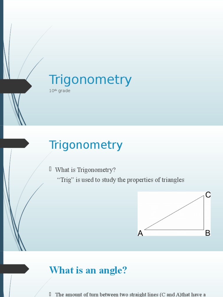 Understanding Trigonometry Basics | PDF