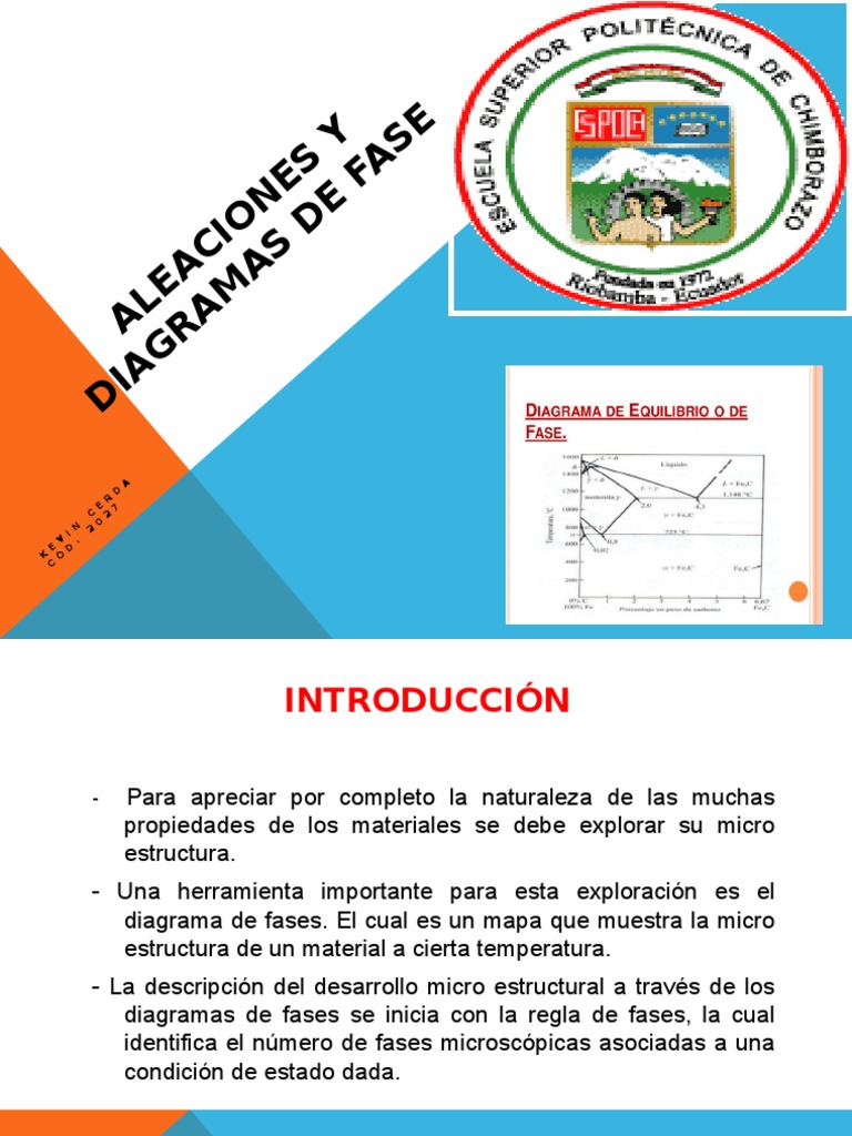 Aleaciones y Diagramas de Fase Explicados | PDF | Diagrama de fases ...