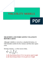 Volatility Models