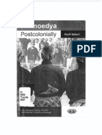 Pramoedya Postcolonially: Pramoedya Postcolonially: Re-Viewing History, Gender, and Identity in The Buru Tetralogy