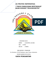 Tugas Proyek Matematika "Mengukur Tinggi Gedung Bertingkat Menggunakan Clinometer"