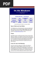 On His Blindness