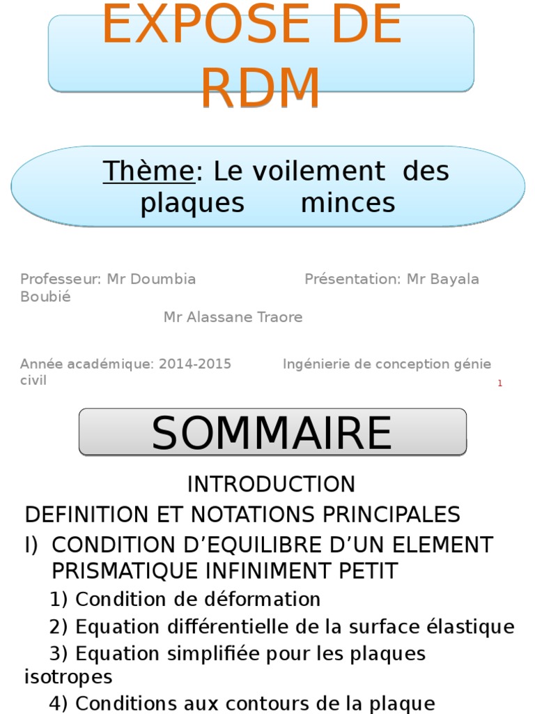 Voilement des plaques minces en RDM | PDF | Résistance des matériaux ...