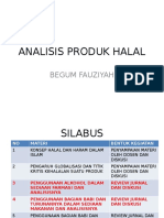 Analisis Produk Halal