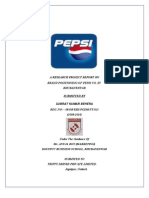 A Research Project Report On Brand Positioning On Pepsi - Co in Bhubaneswar