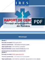 IRES Perceptii Asupra Sistemului Medical Din Romania - 2010