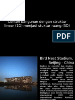 Bangunan DGN Struktur Linear (1D) Menjadi Struktur Ruang (3D)