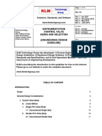 ENGINEERING DESIGN GUIDELINES Control Valve Sizing and Selection Rev Web