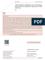 EFFECTS OF PLYOMETRIC EXERCISE ON CONCOMITANTS OF FITNESS AND METABOLIC PROFILE IN TYPE 2 DIABETES PATIENTS 