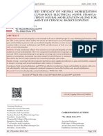 THE COMBINED EFFICACY OF NEURAL MOBILIZATION WITH TRANSCUTANEOUS ELECTRICAL NERVE STIMULATION (TENS) VERSUS NEURAL MOBILIZATION ALONE FOR THE MANAGEMENT OF CERVICAL RADICULOPATHY 