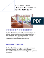 Cones Chinês, Cone Hindu - Clínica de Terapias Holísticas em São Jose SC (48) 3094-5746