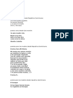 Poesía de La Madre Desde República Dominicana 3 Años