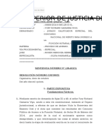 Amparo contra examen oral concurso notarial