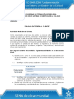 Actividad de Aprendizaje Unidad 4 Calidad Enfocada Al Cliente