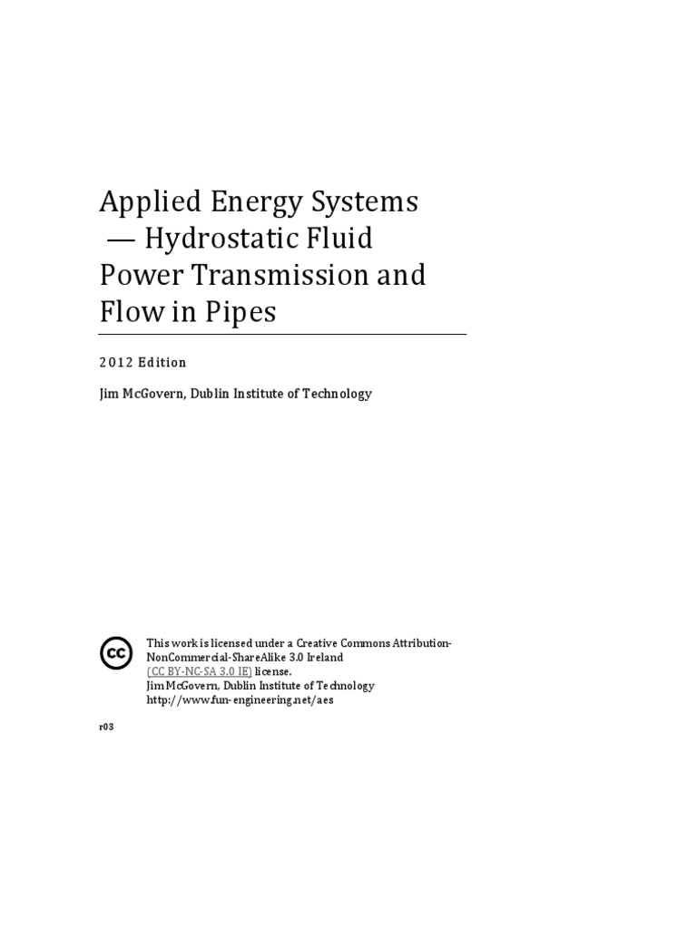 Applied Energy Systems Hydrostatic Fluid Power Transmission and PDF