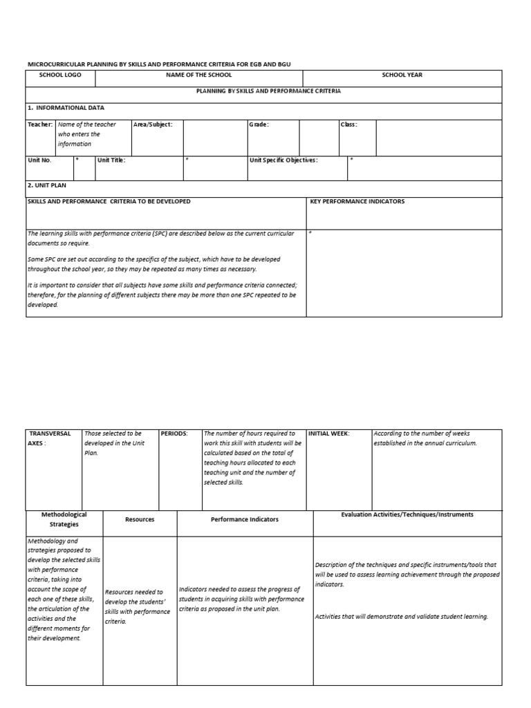 Microcurricular Planning for EGB/BGU | PDF | Curriculum | Applied ...