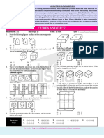 Cubes and Dice: Max. Marks: 15 No. of Qs. 15 Time: 12 Min. Date: ......... /........ /...............