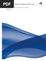 The Business Case for Employee Health and Wellbeing - A report prepared for Investors in People Feb 2010